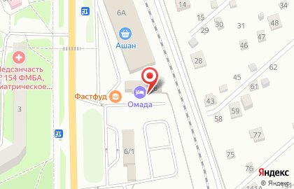 Гостиница Омада на карте