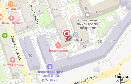Многопрофильная клиника Ника Спринг в переулке Могилевича на карте