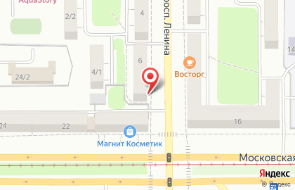 Магазин зоотоваров Лапа на проспекте Ленина на карте