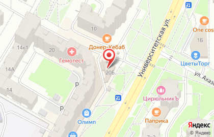 Магазин в Чебоксарах на карте