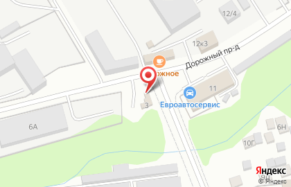 Шиномонтажная мастерская в Дорожном проезде на карте