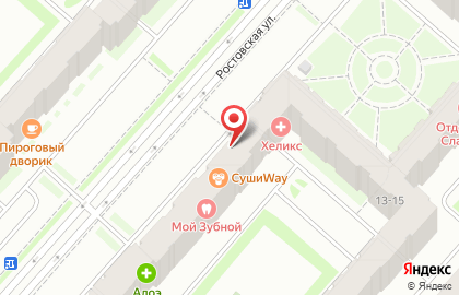 Служба доставки готовых блюд Суши Way в Пушкинском районе на карте