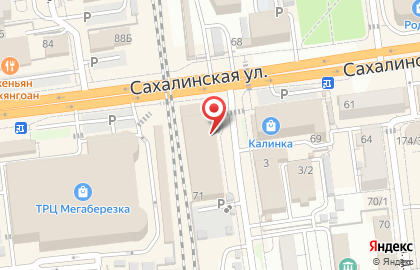 ТЦ Успех на Сахалинской улице на карте