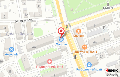Продовольственный магазин Фасоль в Центральном районе на карте