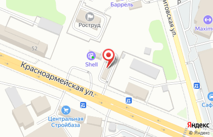 Автомойка самообслуживания 8/25 на Красноармейской улице на карте