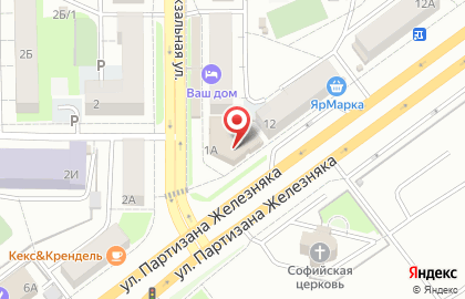 Банкомат КБ Кедр, Левый берег на Аэровокзальной улице, 1а на карте