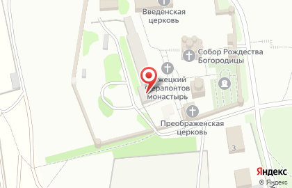 Лужецкий Богородицерождественский Ферапонтов мужской монастырь на карте