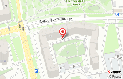 Мини-маркет Олимп на Судостроительной улице на карте