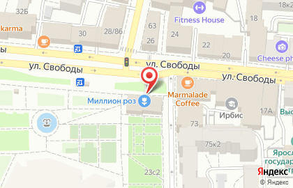 Миллион Роз в Кировском районе на карте