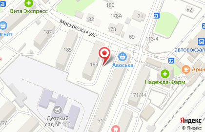 Орбита на Московской улице на карте