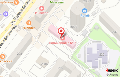 Городская клиническая поликлиника №7 на метро Золотая нива на карте