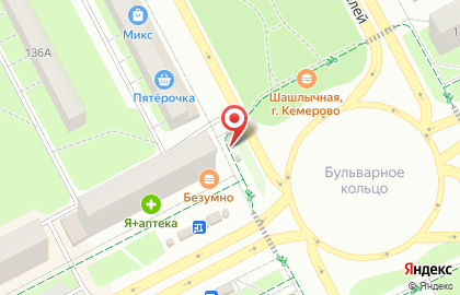 Магазин фруктов и овощей на бульваре Строителей на карте
