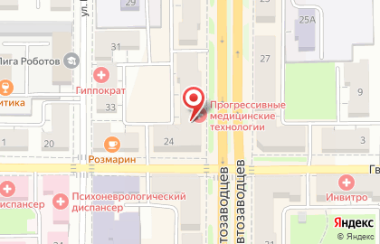 Магазин косметики и бытовой химии Весна на проспекте Автозаводцев на карте