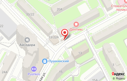 Киоск по продаже кваса и лимонада на улице Горького на карте