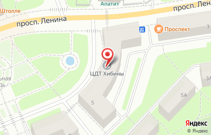 Центр детского творчества Хибины на проспекте Ленина на карте