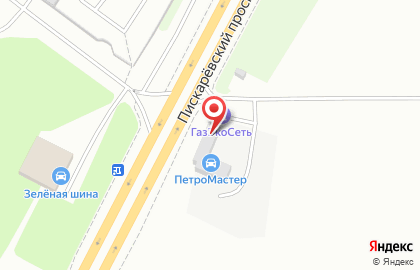 Грузовой шинный центр ПетроМастер на Пискарёвском проспекте на карте