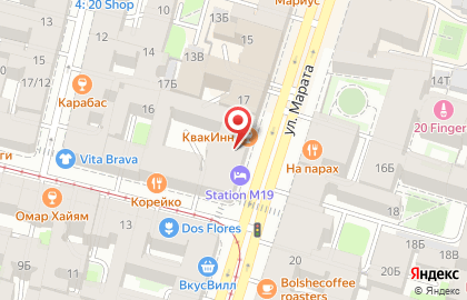 Отель Station M19 на метро Владимирская на карте
