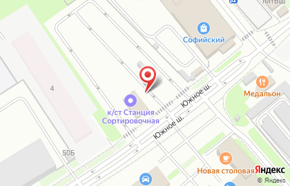 Балтийский Банк на Южном шоссе на карте