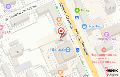 Гран-При на проспекте Ленина на карте