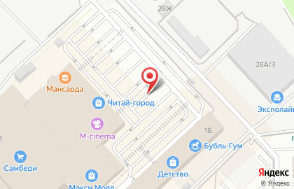 Сеть гипермаркетов Самбери на улице Ленинградской на карте