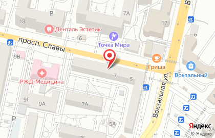 Парикмахерская Мечта на проспекте Славы на карте