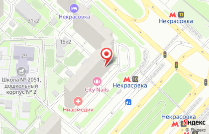 Торгово-производственная компания Экоокна на метро Некрасовка на карте