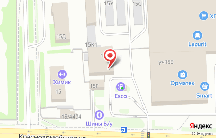 Батутный центр Драйв на Красноармейской улице на карте