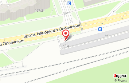 Шиномонтажная мастерская на проспекте Народного Ополчения на карте