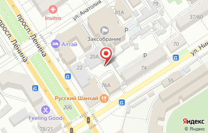 Паркинг в Барнауле на карте
