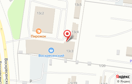 Магазин-склад Светофор на Воскресенской улице на карте