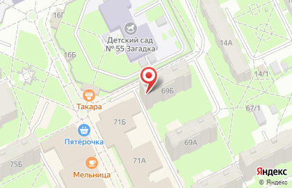 Ателье Милена на Коммунальной улице на карте
