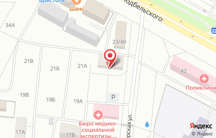 Больница Братская городская больница №1 в Центральном районе на карте