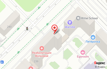 Спортивный клуб Катюша в Ленинском районе на карте