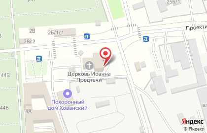 Храм Иоанна Предтечи на Хованском кладбище на карте