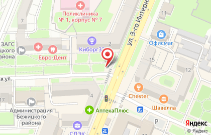 Магазин цветов в Брянске на карте