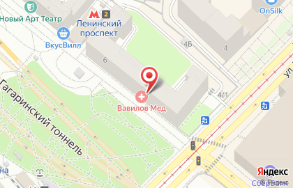Школа айкидо Байдера на улице Вавилова на карте