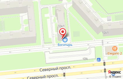 Мини-маркет Богатырь на Северном проспекте на карте