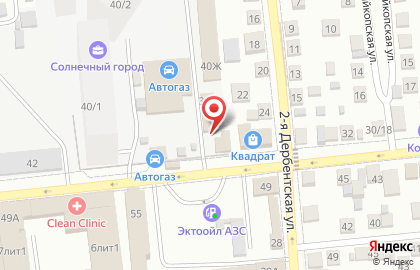 Автокомплекс Акварель на карте