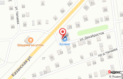 Строительный магазин в Тюмени на карте