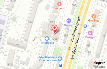 Зоомагазин КОТоПЕС на улице Доваторцев на карте