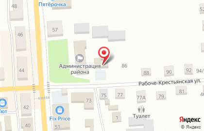 Страховая компания Росгосстрах на Рабоче-Крестьянской улице на карте