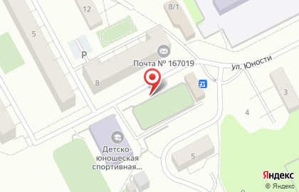 Почтовое отделение №19 на улице Новосёлов на карте