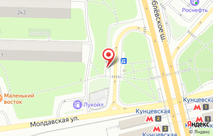 Киоск по продаже фруктов и овощей, район Кунцево на Молдавской улице на карте