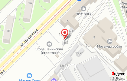 Автомойка Московский паркинг в Академическом районе на карте
