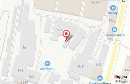 Торговая фирма Метален в Кировском районе на карте