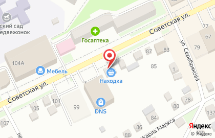 Находка в Челябинске на карте