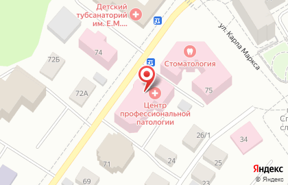 Центр профессиональной патологии в Ханты-Мансийске на карте