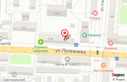 Магазин у дома Бристоль на улице Полежаева на карте