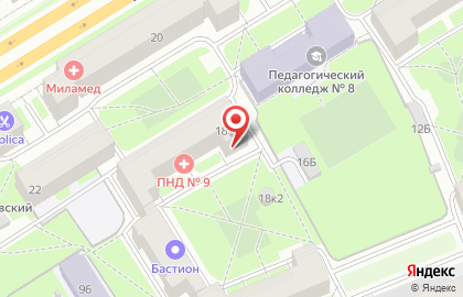 Гало на Ивановской улице на карте