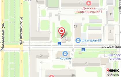 Киоск по продаже печатной продукции на улице Шахтёров на карте